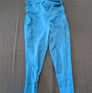 Cantack Equestrian Riding Leggings Sky Blue - Size Medium